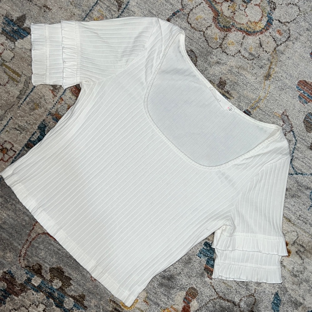 LUSH white crop top